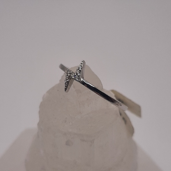 R853 Sterling Silver Harry Potter Lightning Bolt Ring - Charmed Aroma - Picture 2 of 7